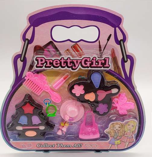 Set De Maquillaje En Forma De Bolso Con Acces