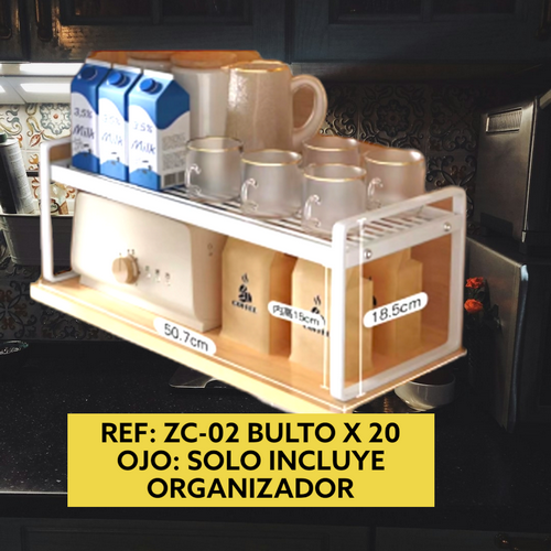 Organizador De Cocina Rectangular 50,5 Cms