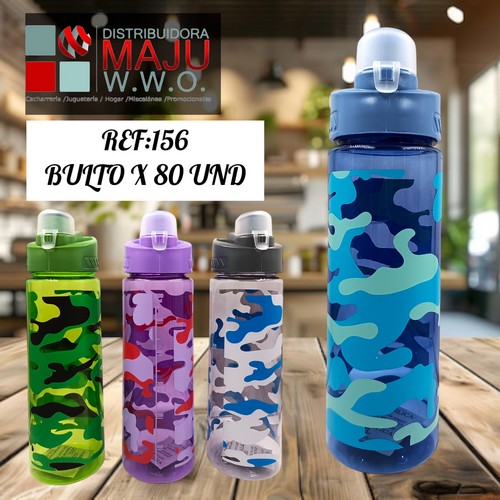 Botilo Camufllado Con Asa De 600Ml