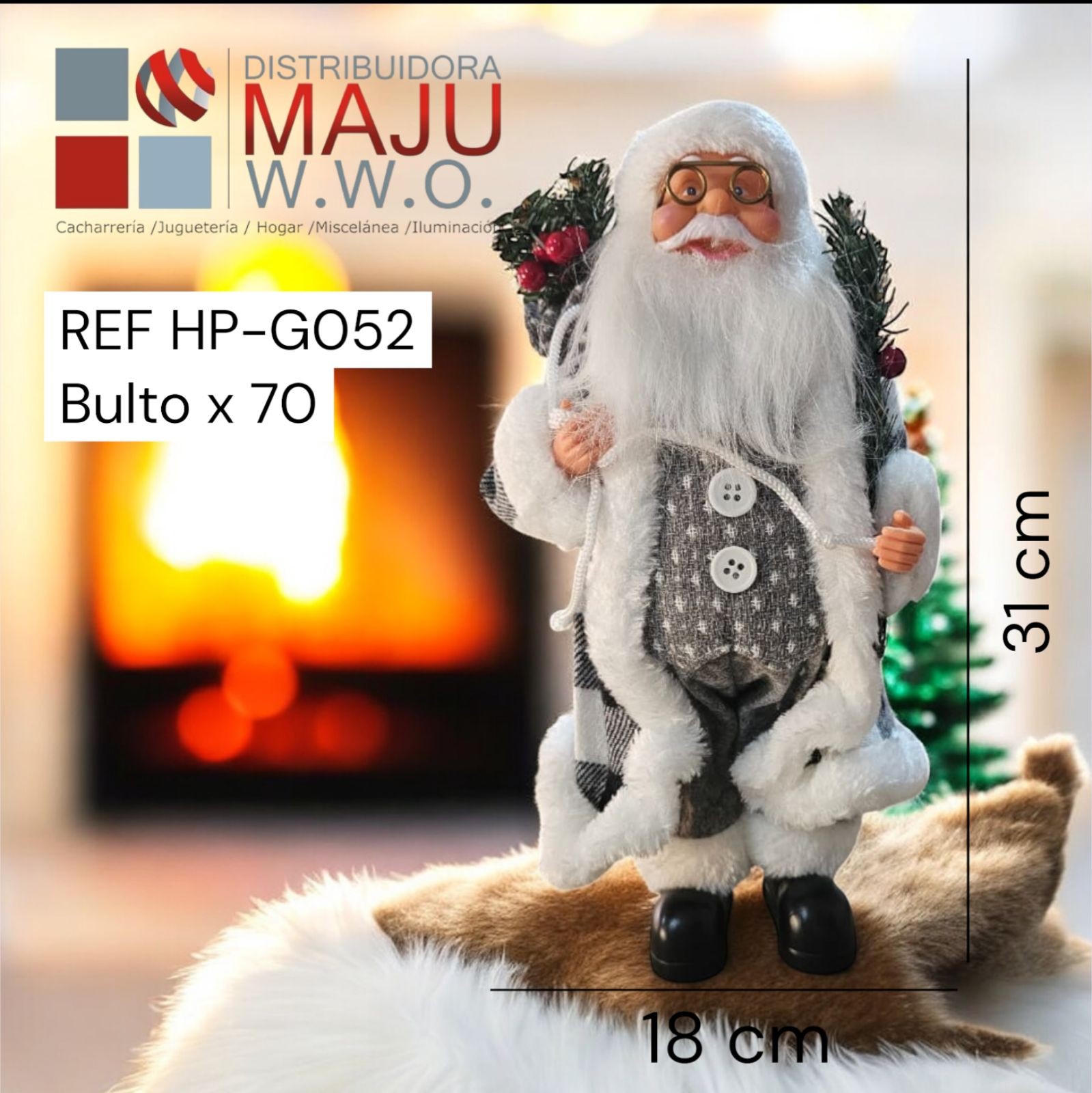 Muñeco De Navidad Santa Claus Con Traje Cl