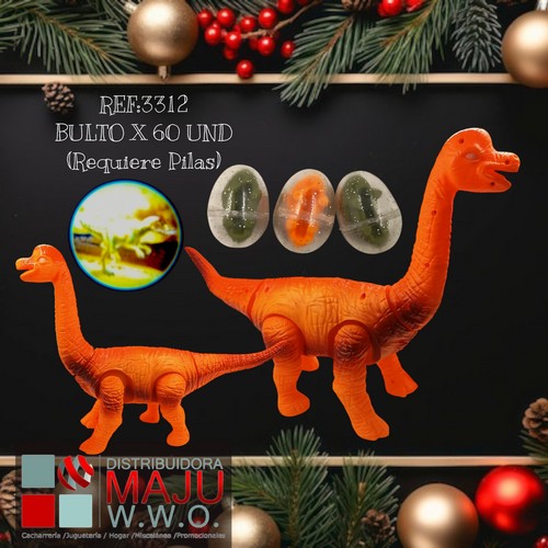 Dinosaurio Con Proyector De Luz Y Huevos(Requ