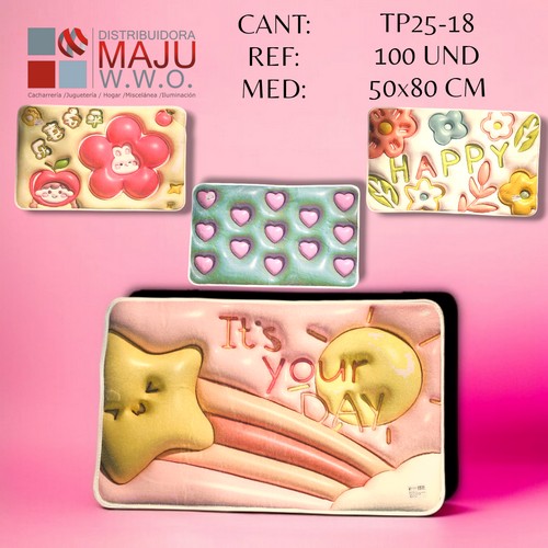 Tp25-18 Tapete Rectangular 50X80 Cm Colore