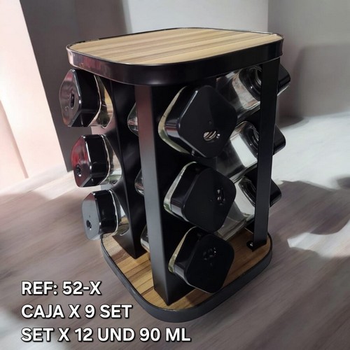 Condimentero Para Cocina X12 Und Negro 90 Ml