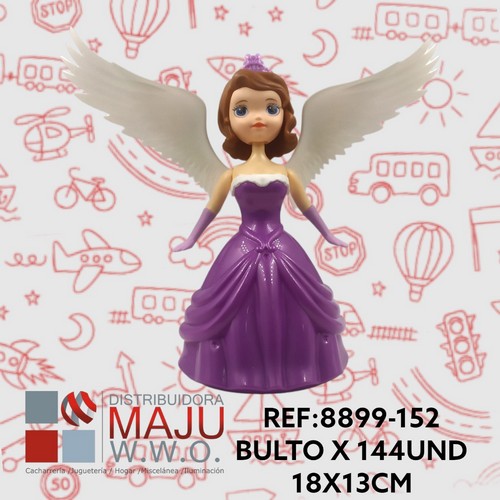 8899-152 Muñeca En Caja Con Rueditas Para Niñas(Re