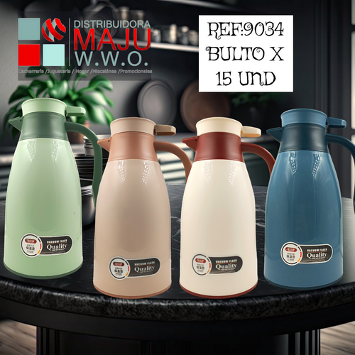 Termo 1300 Ml Interior Vidrio Para Calor Y Fr