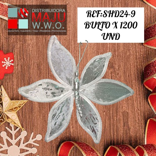 Pin Flor Mariposa De 21Cm