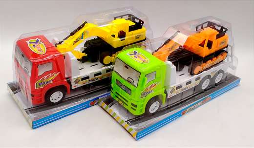 Camion Transportador Excavadora De Ruedas En