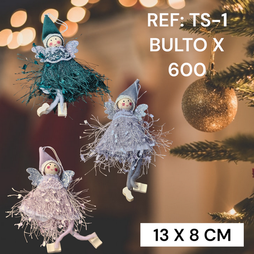 Decoracion De Navidad Colgantes Hadas De Colo