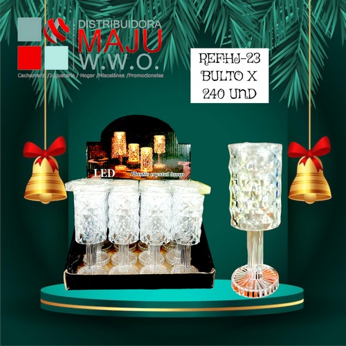 Velas Led Tipo Copa Labrada En Caja X 12Pcs