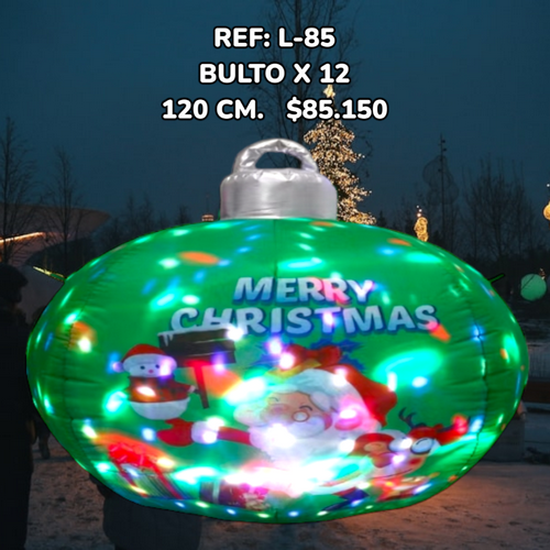 Inflable Navideño De Bola Decorativa Con Luce