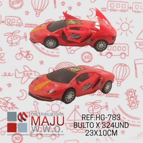 Carro Deportivo Colores Con Luz Y Sonido (R