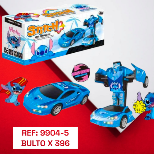 Carro Para Niños Transformer Diseño Stitch