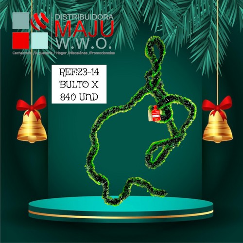 23-14 Guirnalda Decoracion Navidad 4,5M X 8.5Cm {D