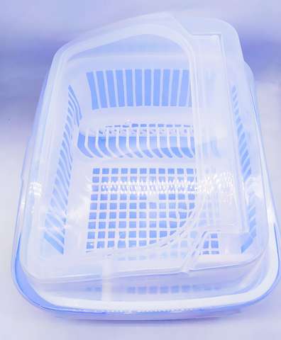Platero Plastico Grande Con Tapa De Elevar