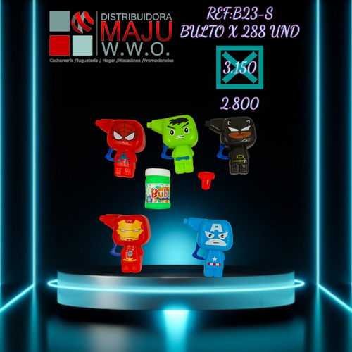 Burbujero Diseño Super Heroes