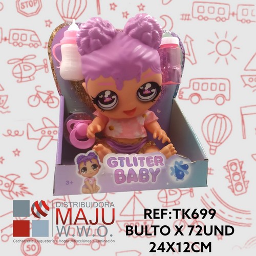 Muñeca En Caja Ojos Cup Key Con Accesorios P