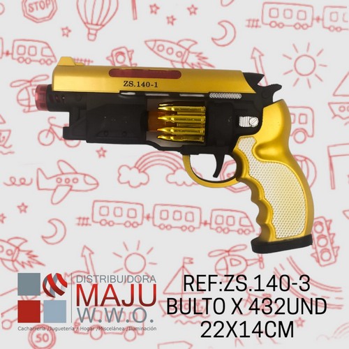 Zs.140-3-Lanzador Con Luz Y Sonido En Bolsa 22X14C