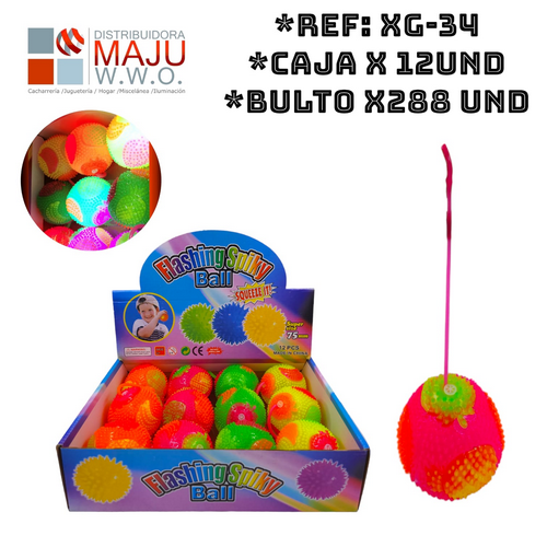Bolitron Con Luz Y Pito Colores Fuertes Y Fr