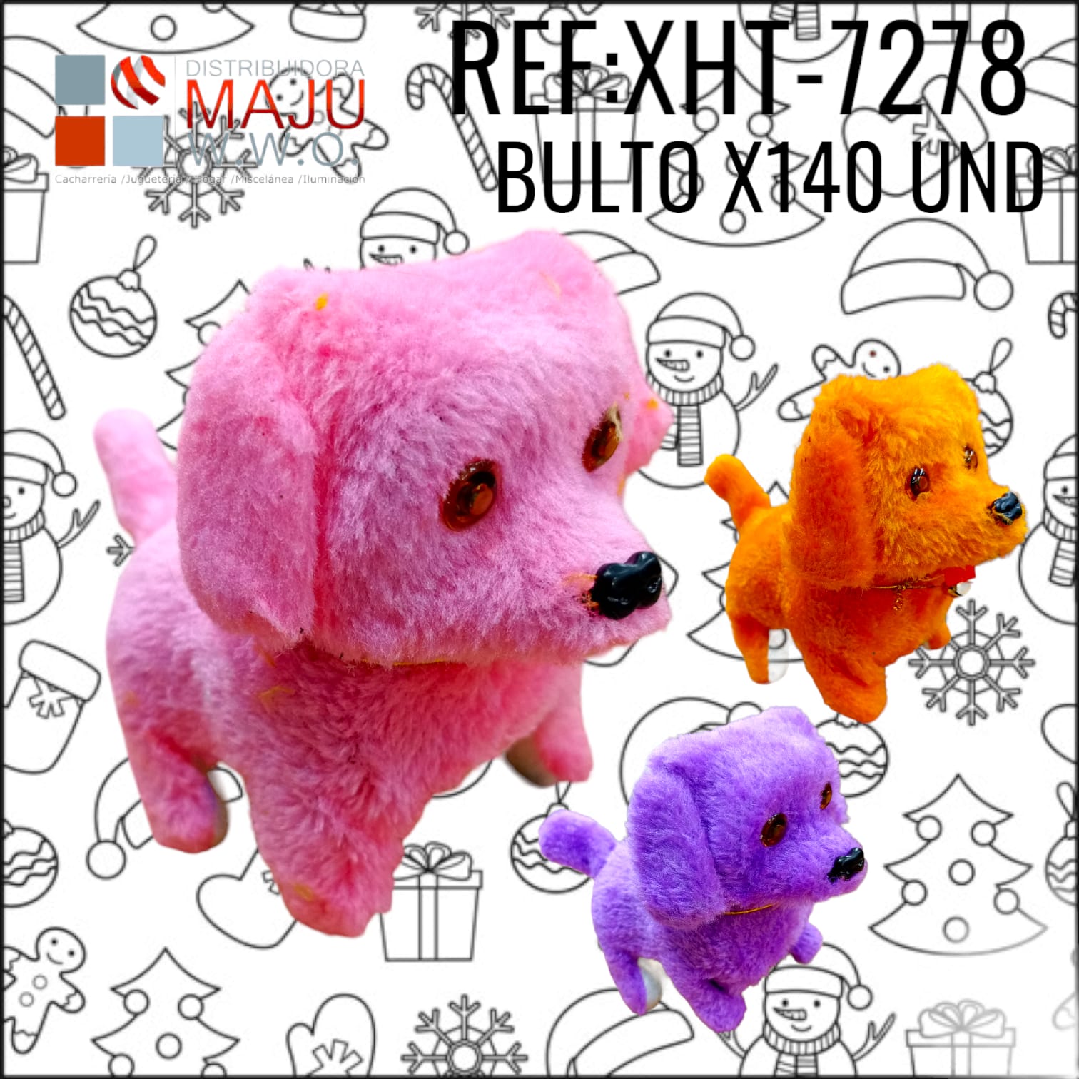 Xht-7278 Perro Inlges Saltarin Colores Varios Conc