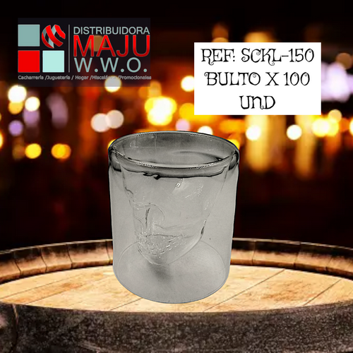 Sckl-150 Vaso Calavera De 150Ml {Do854}