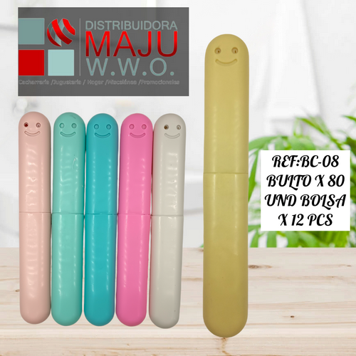 Portacepillo Feliz X12Pcs Colores Varios
