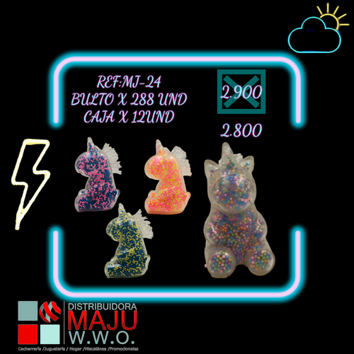 Squeeze Unicornio Tierno Minipepitas Translu