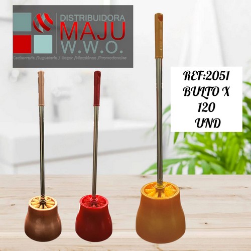 Cepillo De Ba?O Mango Metalico Con Base Campa