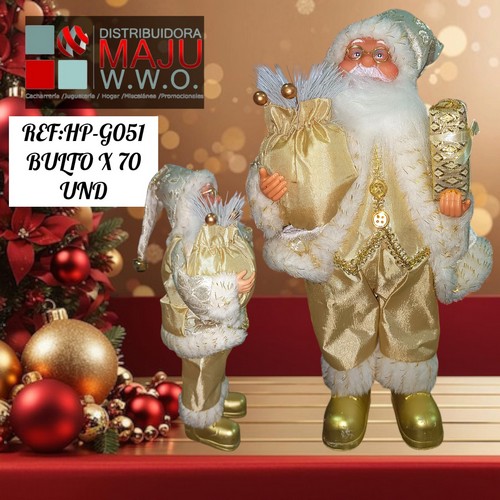 Papa Noel Regalo Peque?O De 35X17Cm