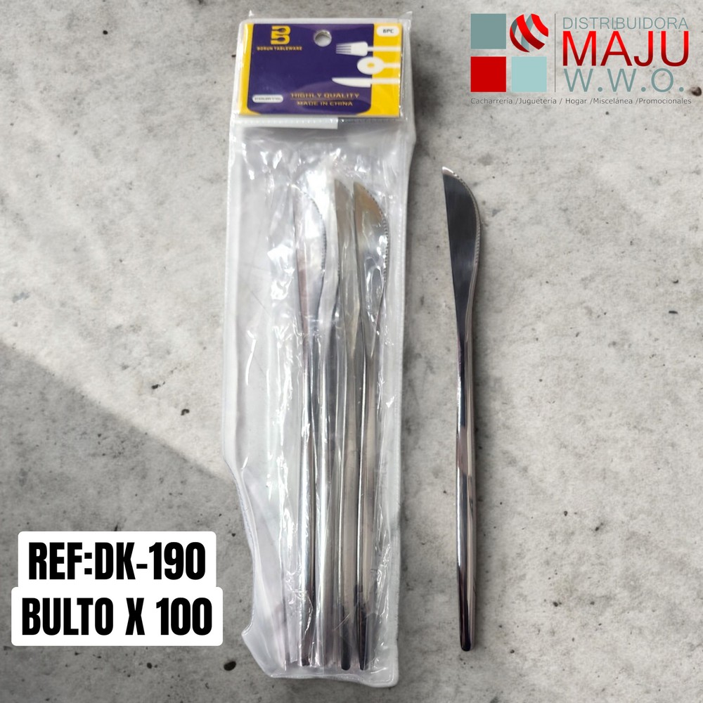Set De Cuchillo Tipo Gurmet X 6 Plateado