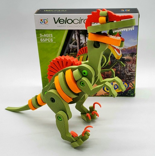 Dinosaurio Armables Motivo Velociraptor 65