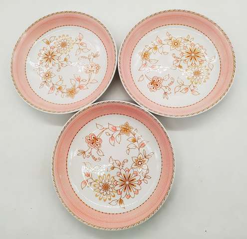 Plato Sopero Con Estampados De Flores Y Mal