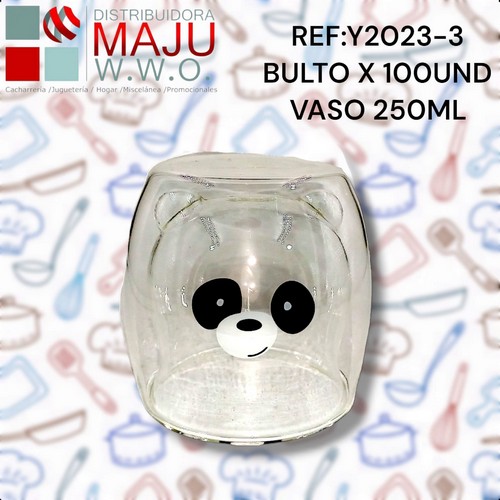 Y2023-3 Vaso Oso Panda 250Ml {Do854}