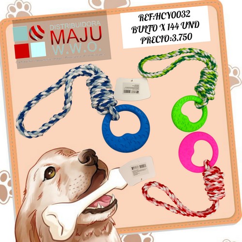 Juguete Para Mascota Con Lazo Trenzado Y M