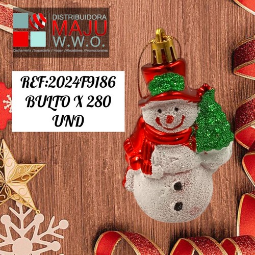 Colgantes Navide?Os Snowman X3Pcs