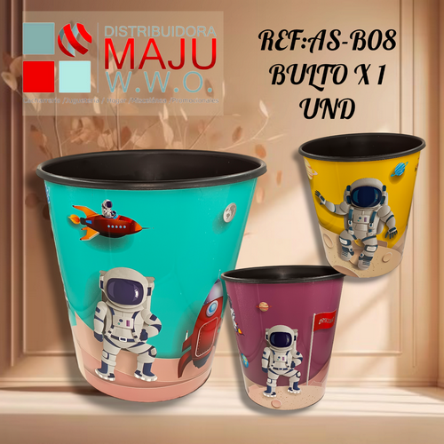 Cesta Para La Basura Dise?Or Astronauta