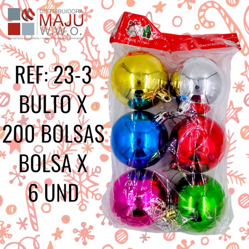 23-3 Bolas Clasicas X6Pcs 15X10Cm {Do862}