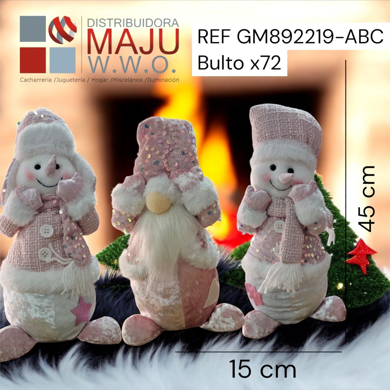 Decoracion Navideña Santa, Snowman Bl