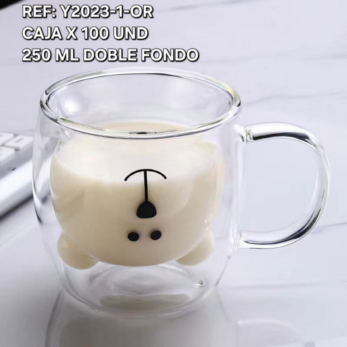 Vaso De Oso Oreja 250Ml Doble Fondo
