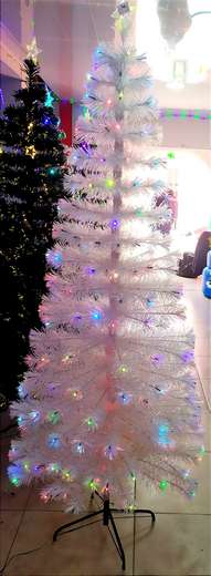 21-75B Arbol De Navidad Blanco Tipo De Nieve Led 2