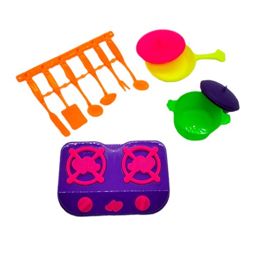 Juego De Cocina X 11 Pcs Colores En Bolsa