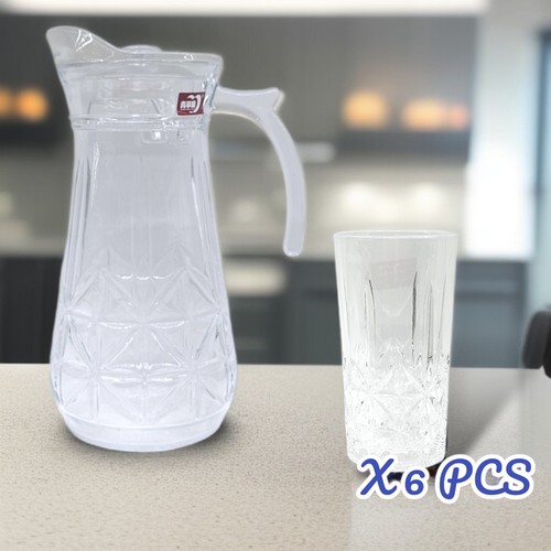 Yzh-35/L7-Jarra 1700 Ml Con 6 Vasos 278 Ml Diseñ