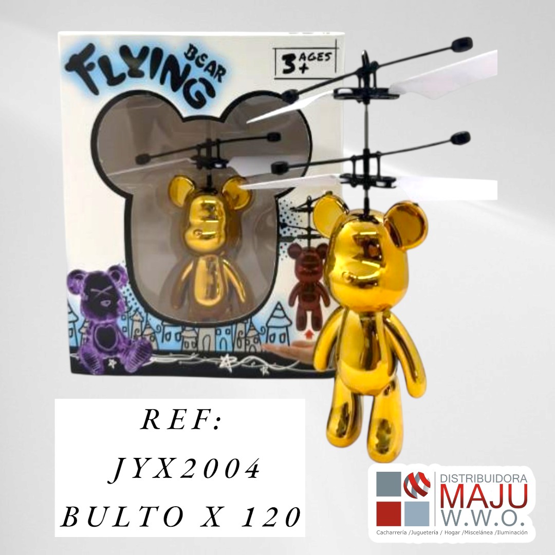 Juguete Oso Volador Con Helice Bateria Rec
