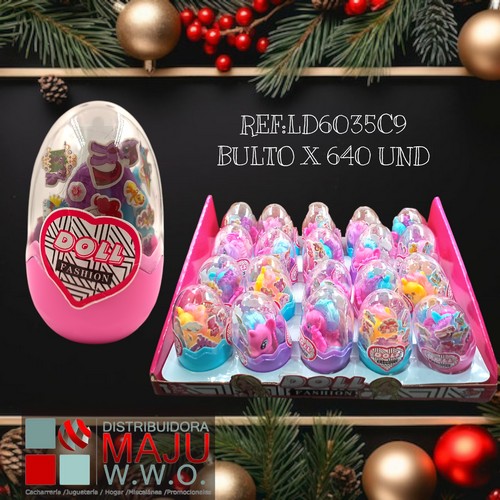 Unicornios En Huevo Con Stickers Y Peines