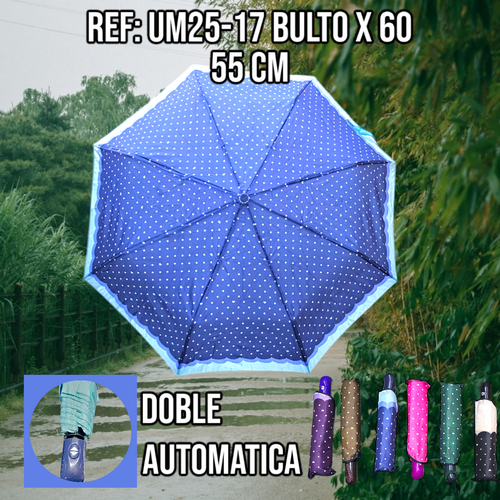 Sombrilla Elegante Varios Colores Con Forr