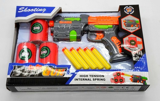 H04A-7 Lanzador De Dardos Con Latas De Tiro Al Bla
