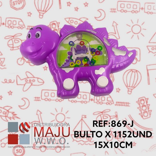 J Atari De Agua Con Diseño De Dinosaurio En Bo