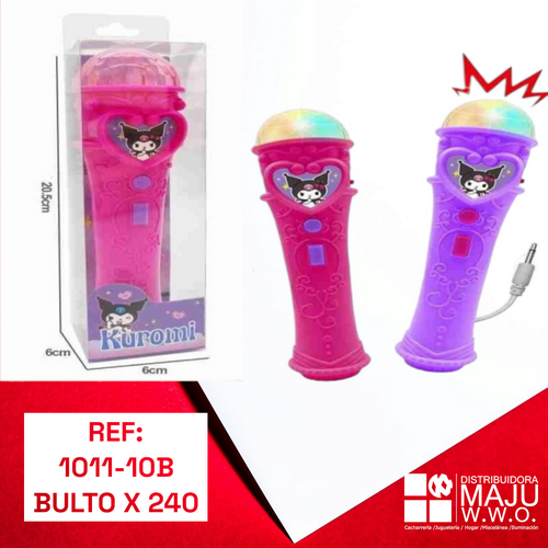 Microfono Infantil Kuromi Con Luces Music