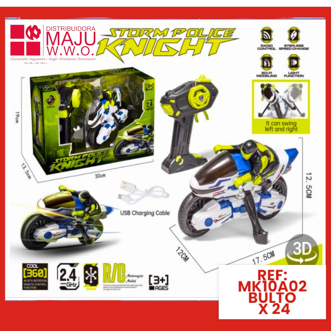 Motocicleta Para Niños A Control Remoto Re