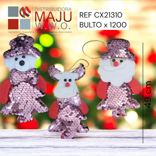 Decoracion Navideña Santa, Snowman, Reno Y