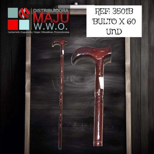 Baston En Madera De 88X13Cm {Do855}